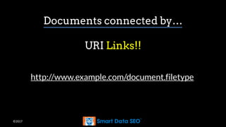 ©2017
Documents connected by…
URI Links!!
http://www.example.com/document.filetype
 