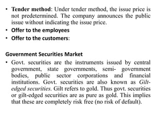 Issue Tender Money Market | PPTX