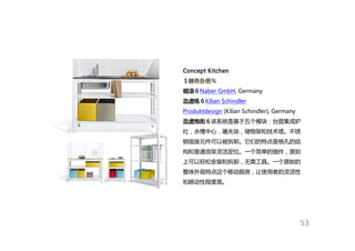 Concept Kitchen
＄睡务卦悉％
咽滚６Naber GmbH, Germany
血虚练６Kilian Schindler
Produktdesign (Kilian Schindler), Germany
血虚炮街６该系统是基于五个...