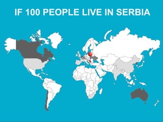 IF 100 PEOPLE LIVE IN SERBIA
 