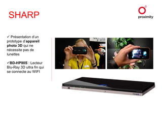 Lancement d’un modèle plus abordable (1599 euros), le TX-P42GT20, livré sans lunettesTX-P42GT2042VT20