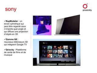 3D et résolution 4KLes autres constructeurs