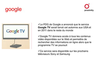 PhilipsEconova : écran LED ultra-basse consommation, télécommande qui fonctionne à l’énergie solaire et emballage 100% recyclable.(1600 euros)3D : Deux nouveaux lecteurs Blu-ray et le téléviseur Platinium