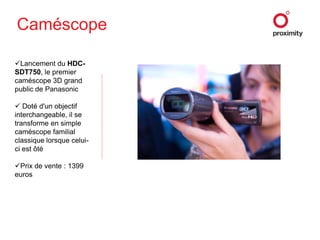 Appareils photo Présentation du Lumix G Micro System, un objectif 3D