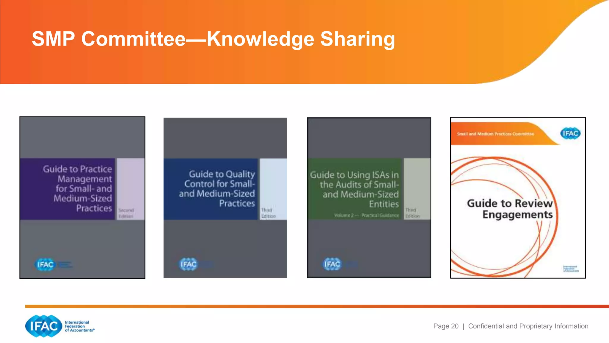 Page 20 | Confidential and Proprietary Information
SMP Committee—Knowledge Sharing
 