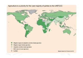 Conclusions / Recap
Agriculture is a priority for the vast majority of parties to the UNFCCC
 