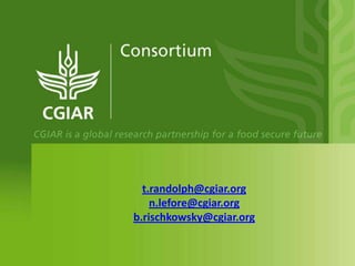 CGIAR and IFAD: Sharing and Scaling up Innovations?