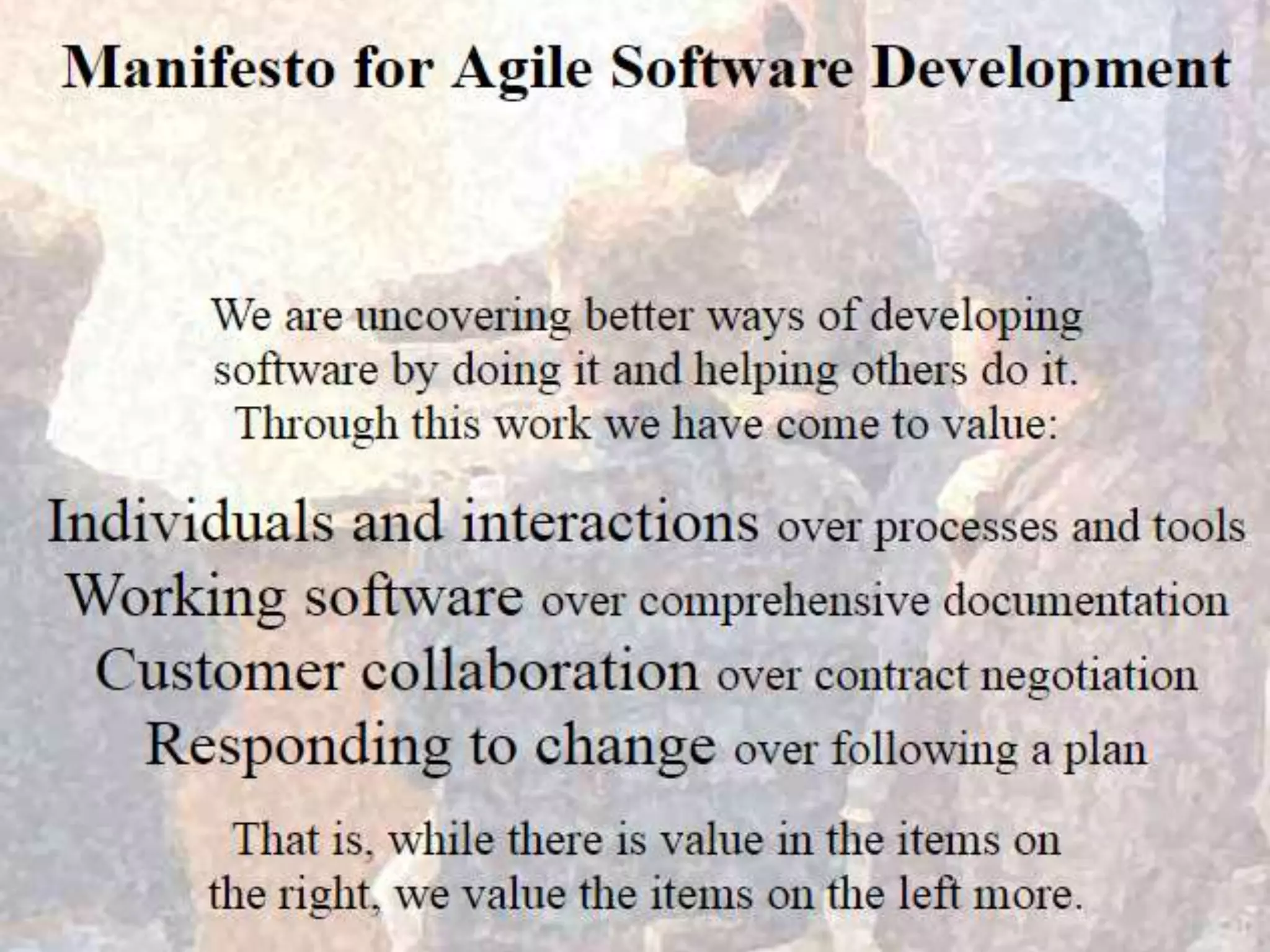 Agile Manifesto
 