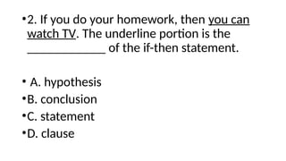 IF AND THEN STATEMENTS FOR GRADE 8 STUDENTS.pptx