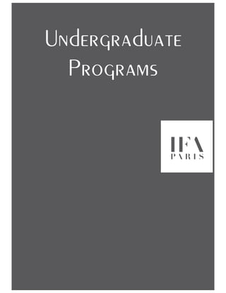 Undergraduate
Programs
 