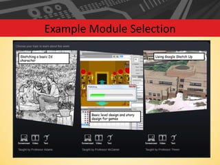 Example Module Selection

 