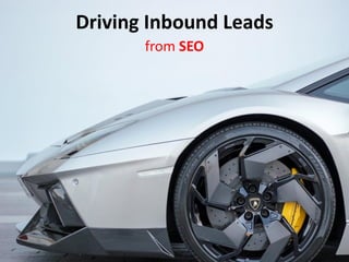Driving Inbound Leads
from SEO
 