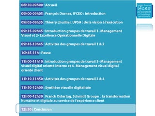 IFCEO Management Visuel 5è Rencontres -Présentations