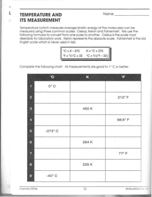 Printables Temperature And Its Measurement Worksheet heat and its measurement worksheet answers versaldobip temperature davezan