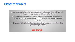 PRIVACY BY DESIGN ??
 