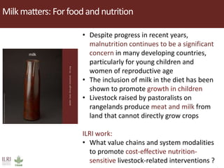 Dairy development pathways: ILRI’s experience