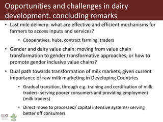 Dairy development pathways: ILRI’s experience