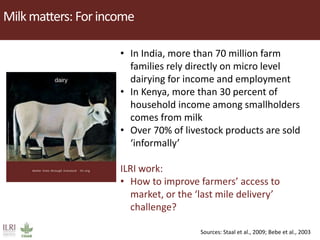 Dairy development pathways: ILRI’s experience