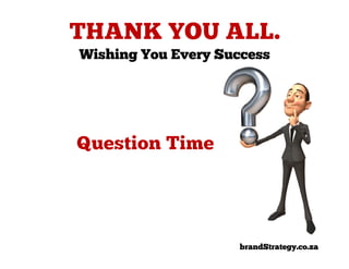 Wishing You Every Success




                     brandStrategy.co.za
 