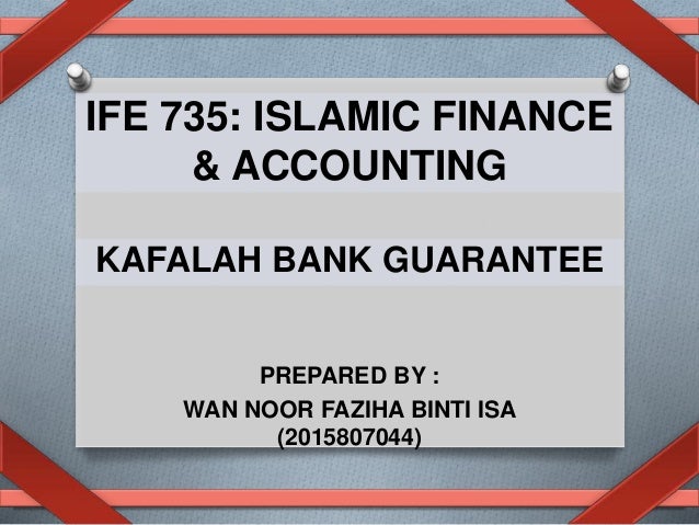 Kafalah Bank Guarantee