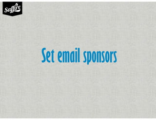 Set email sponsors
 