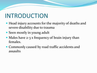 Head Disability RADIOLOGY OF head injury | PPTX