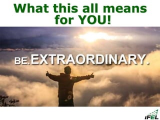 What this all means
for YOU!
 