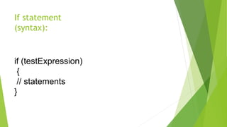 If else statement in c++ | PPT