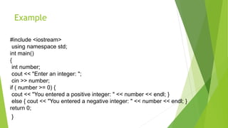 If else statement in c++ | PPTX