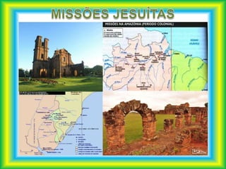 ECONOMIA COLONIALOcupação litorânea no início em virtude da exploração de atividades econômicas como o pau-brasil, e a cana de açúcar, para exportação .