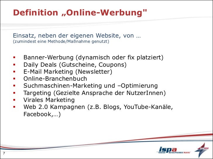 Ifes Online Werbung In Osterreich 2012