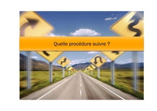 119
Quelle procédure suivre ?
 