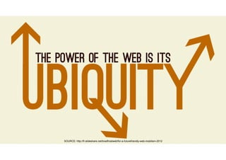 SOURCE: http://fr.slideshare.net/bradfrostweb/for-a-futurefriendly-web-mobilism-2012
 