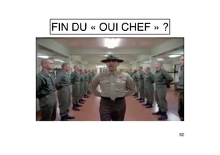 82
FIN DU « OUI CHEF » ?
 