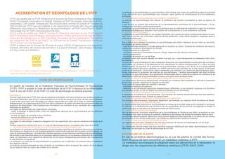 GESTALT THÉRAPIE ET IDENTIFICATION PROJECTIVE (IP)
L’identification projective est, depuis Melanie Klein, considérée par de nombreux
psychanalystes comme un mode de relation universel : elle intervient précoce-
ment dans le processus de développement de l’enfant, dans la relation parent
enfant, et de ce fait dans toutes les relations interpersonnelles investies, en parti-
culier la relation thérapeutique. Qui dit relation dit contact : quoi d’étonnant, alors,
à ce que des Gestaltistes s’y intéressent ?
Nous définirons l’identification projective en psychanalyse et en gestalt puis au
travers d’expérimentations cliniques nous regarderons les deux manières de tra-
vailler en gestalt avec les IP.
• La psychologie gestaltiste des relations objets (PGRO) : Dans cette approche,
nous disons que le « champ intériorisé « est structuré par les situations inachevées,
sous forme de « micro-champs introjectés «(ou M.I.) qui ne sont pas conscients
mais activés lors de l’expérience, et qui colorent les représentations de soi et de
l’autre. Les expériences satisfaisantes (« achevées») contribuent également à la
construction de ces représentations, car elles ont été assimilées dans la fonction
personnalité : elles fonctionnent alors comme des repères souples qui permettent
de créer le sens de l’expérience du moment.
• L’identification projective, phénomène de champ. L’identification projective
peut être regardée comme un phénomène de champ, que nous schématisons
comme suit : une partie de soi clivée (pensée ou affect) est projetée et déposée
dans l’autre à son insu, celui-ci introjecte cette partie clivée et la fait évoluer pour
son propre compte, le champ est construit selon des attentes non conscientes.
LES MÉCANISMES DE RÉGULATION ET CYCLE DE CONTACT
Nous approfondirons les mécanismes de régulation (appelé aussi résistances)
Projection, introjection, rétroflexion, égotisme, déflexion, proflexion et comment
ces mécanismes se déplient tout au long des cycles de contacts. Au travers de
nombreuses expérimentation nous verrons que les « résistances » ont une fonc-
tion régulatrice pour l’organisme dans le processus du contact.
DÉVELOPPER LA VALEUR DU GESTALT THÉRAPEUTE
Nous regarderons les nombreuses ressources et compétences propres à chaque
praticien, ignorées parfois mais essentielles pour développer sa valeur et donc
sa propre sécurité de thérapeute accompagnant des personnes en souffrance.
Au travers différentes expérimentations en groupe, des practicums à deux ou
en groupe, cela sera l’occasion pour chaque stagiaire d’expérimenter sa manière
d’exercer (son originalité ou sa couleur) avec le soutien critique et bienveillant du
groupe.
CHAMP, LIEN, CONTACT, RELATION
Importance fondatrice de la notion de champ.
• Le lien : la matière de base du champ gestaltiste. Liens figés, liens vivants.
• Le contact : un lien mobilisé donc transformable
• La relation : série régulière de contacts, creuset de la transformation des liens
en profondeur.
• La Rose des liens : pour s’orienter dans l’aventure de la relation thérapeutique.
L’approche gestaltiste comme artisanat du lien.
11
 
