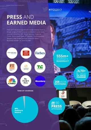 IFGS 2017 received significant media interest from a
broad range of international publications and news
sources including:...