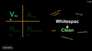 Visu
al
Whitespac
e
Clean
1 of 6
 