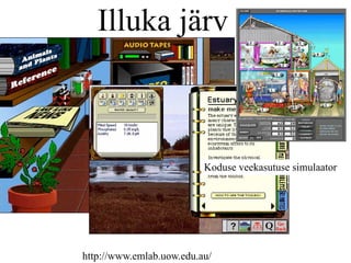 Illuka järv
           $



                          Koduse veekasutuse simulaator




http://www.emlab.uow.edu.au/
 