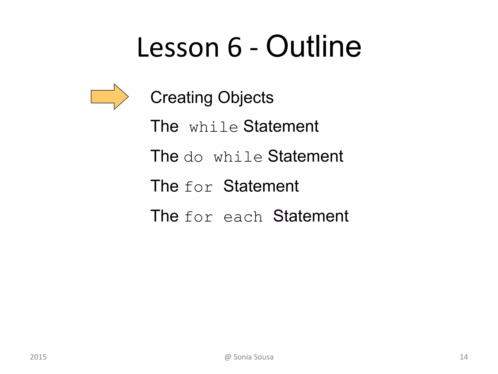 Examples of Classes
14@ Sonia Sousa2015
 