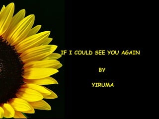 IF I COULD SEE YOU AGAIN BY YIRUMA 