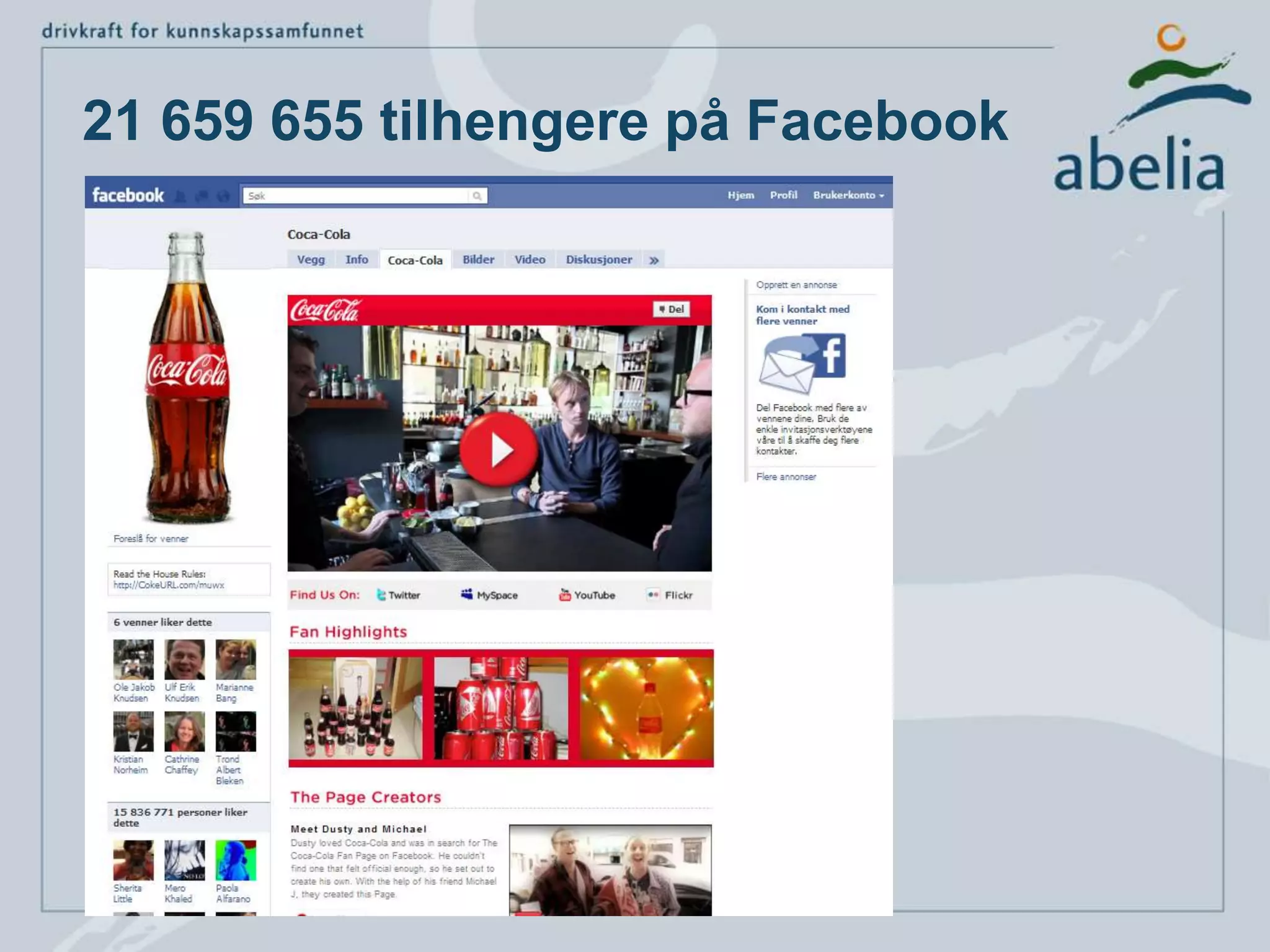 21 659 655 tilhengere på Facebook