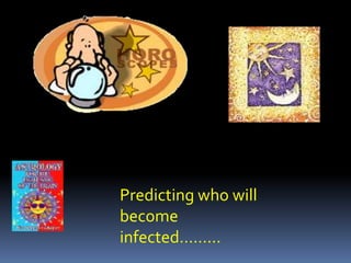 Predicting who will
become
infected……...
 