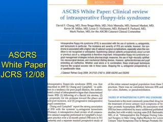 ASCRS  White Paper JCRS 12/08  