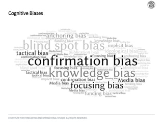 © INSTITUTE FOR FORECASTING AND INTERNATIONAL STUDIES ALL RIGHTS RESERVED.
Cognitive Biases
 