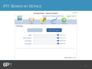 24
IFIT: SEARCH BY DETAILS
 