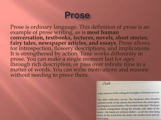 Prose Definition Example If I Were You ppt.pdf Grade 9 CBSE Students | PDF