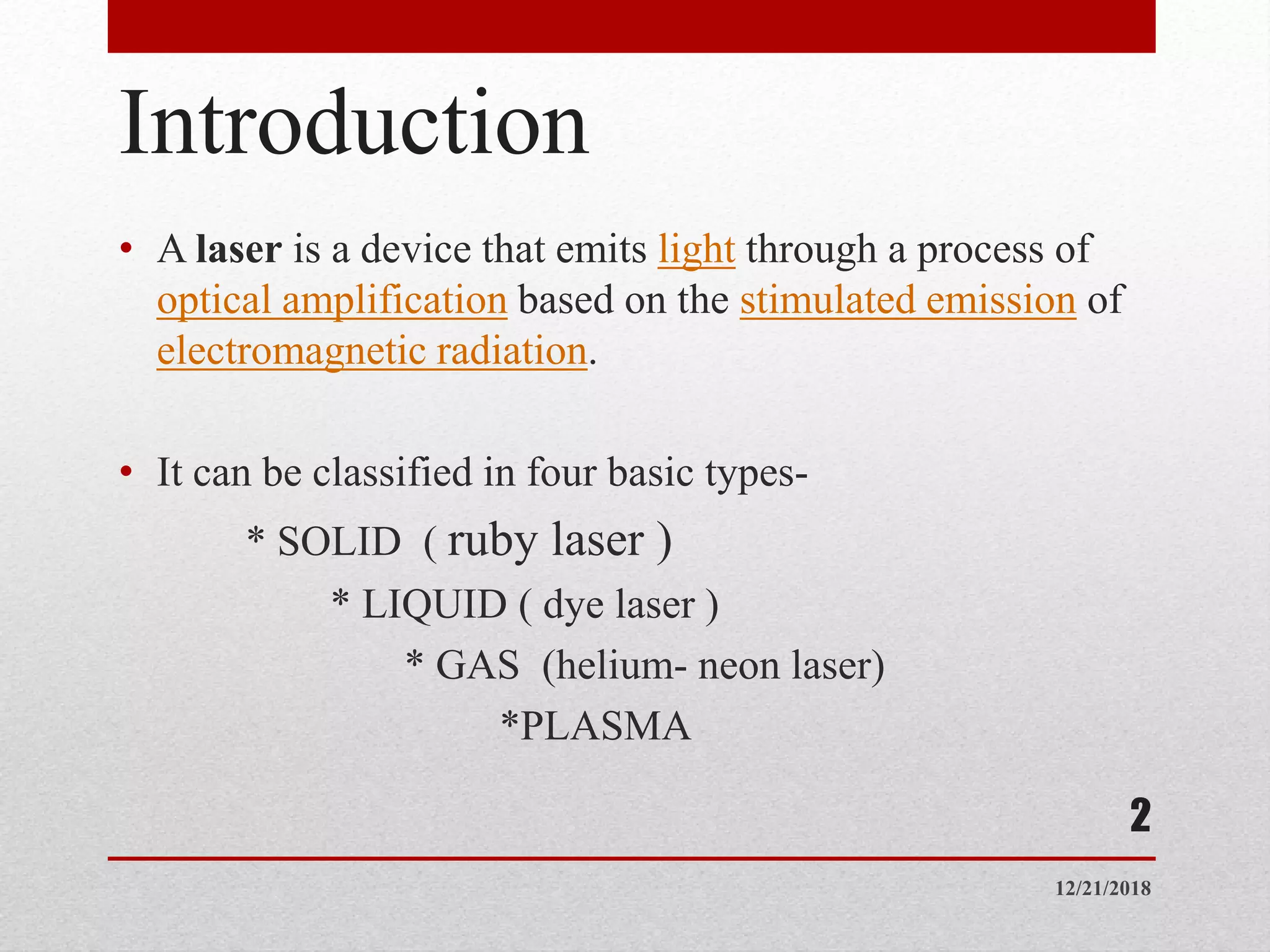 Heliumruby TYBSc :Types of LASER | PDF