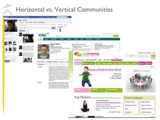 Horizontal vs. Vertical Communities 