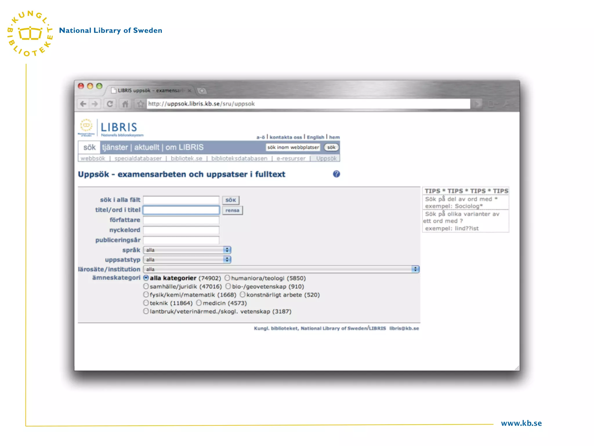 www.kb.se
 