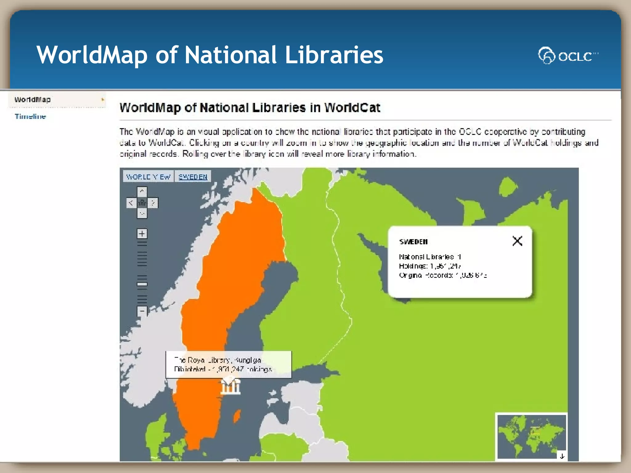 WorldMap of National Libraries 